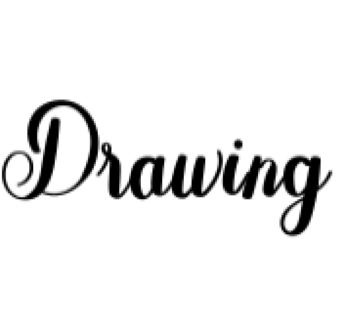Drawing Font Preview