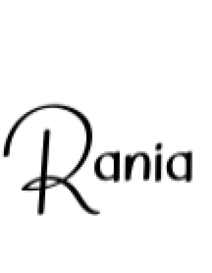 Rania Font Preview