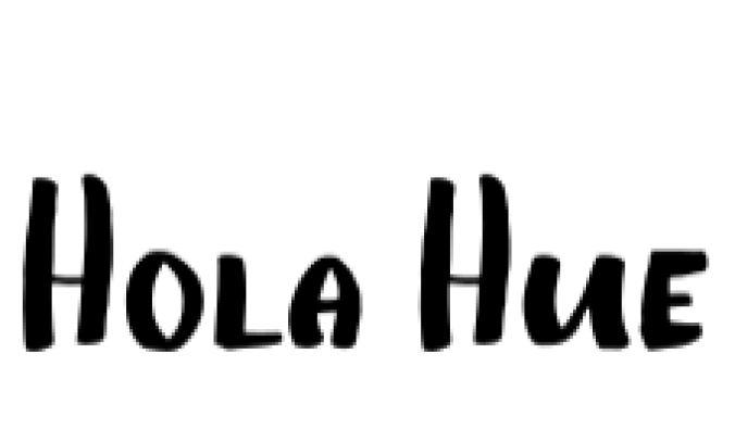 Hola Hue Font Preview