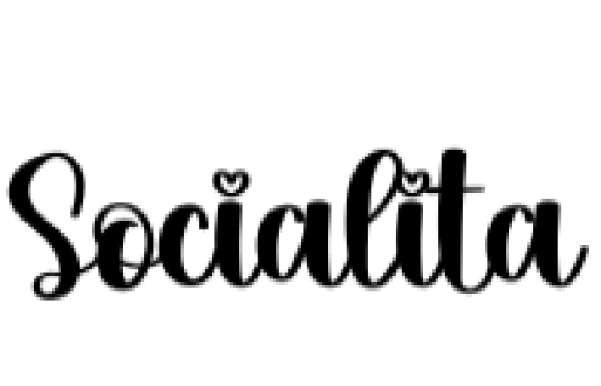 Socialita Font Preview