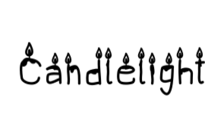 Candlelight Font Preview