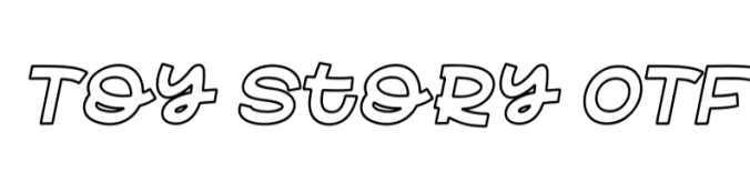 Toy Story Font Preview
