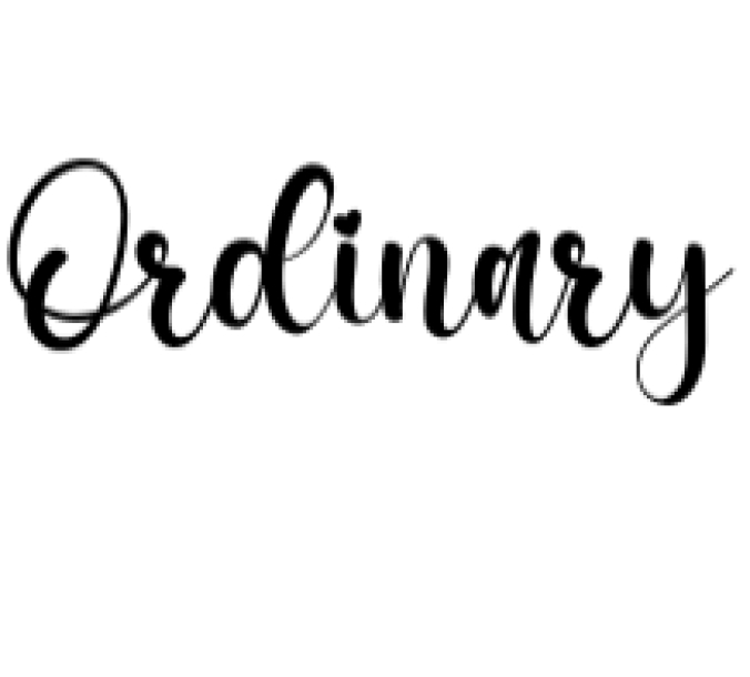 Ordinary Font Preview