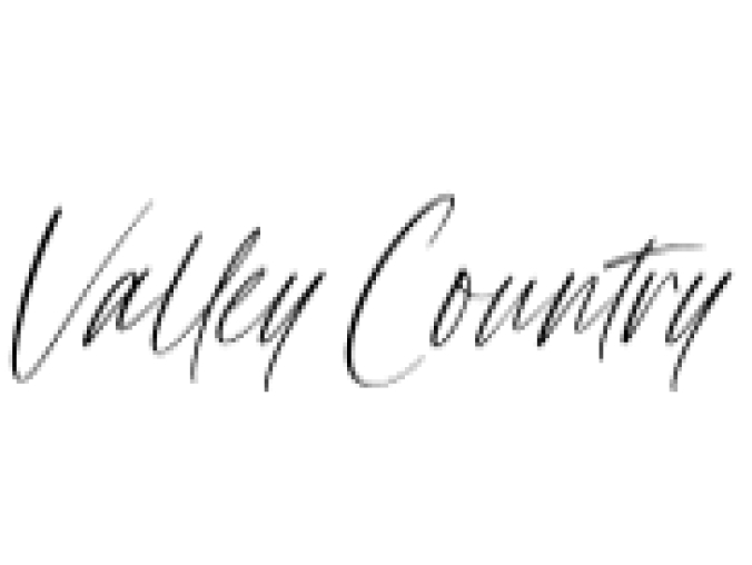 Valley Country Script Font Preview
