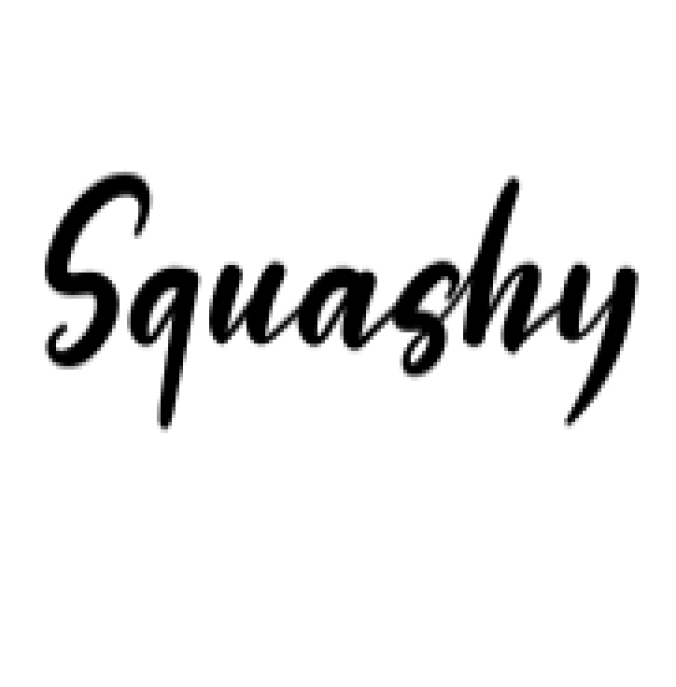 Squashy Font Preview