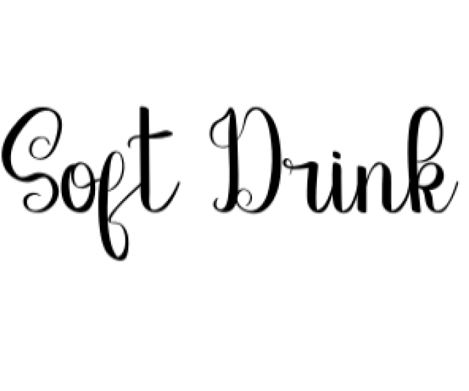 Soft Drink Font Preview