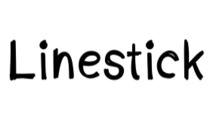Line Stick Font Preview