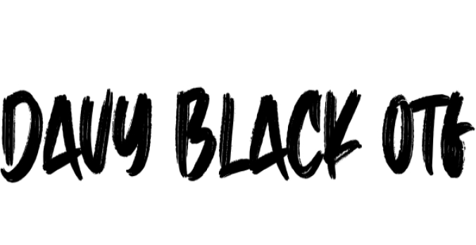 Davy Black Font Preview