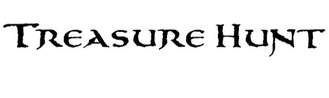 Treasure Hunt Font Preview