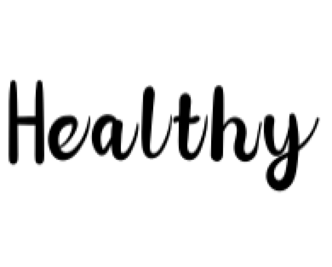 Healthy Font Preview