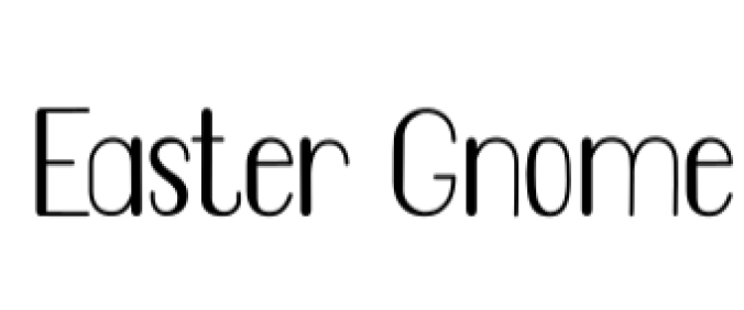 Easter Gnome Font Preview