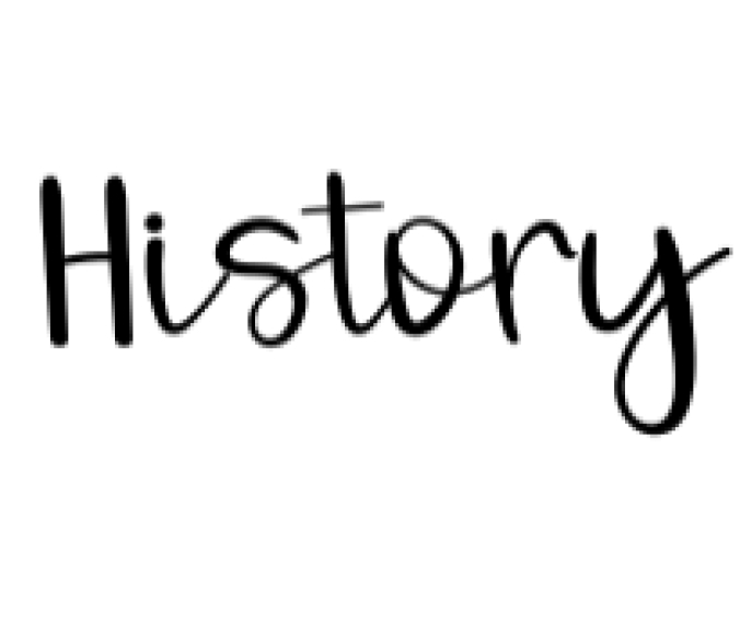 History Font Preview