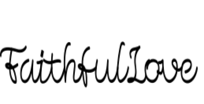 Faithful Love Font Preview