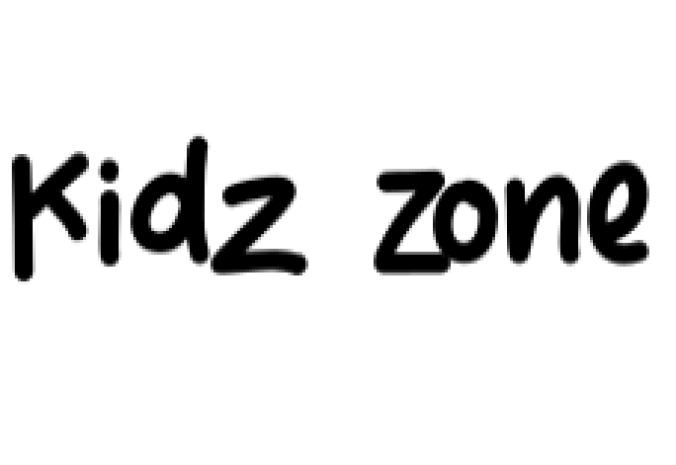 Kidz Zone Font Preview