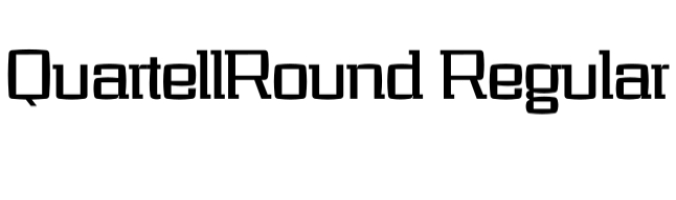 Quartell Round Font Preview