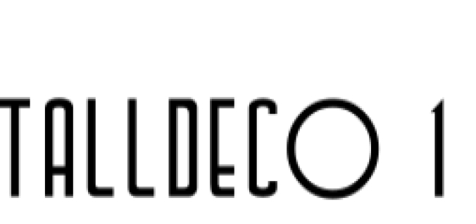 TallDeco Font Preview