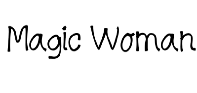 Magic Woman Font Preview