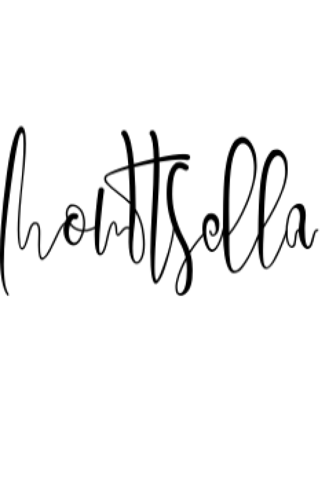 Monttsella Font Preview