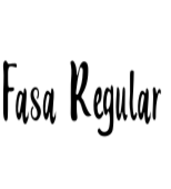 Fasa Future Font Preview