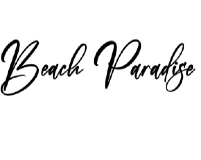 Beach Paradise Font Preview