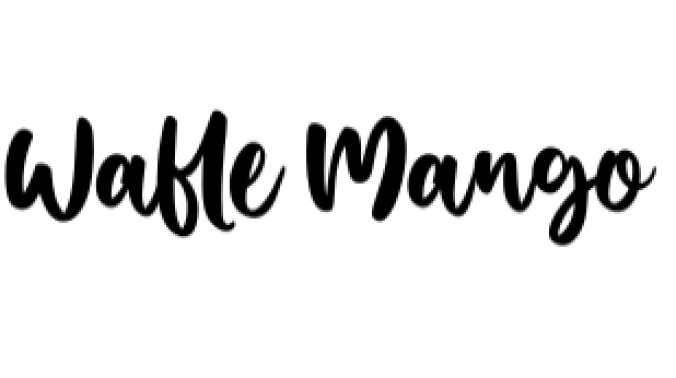 Wafle Mango Font Preview