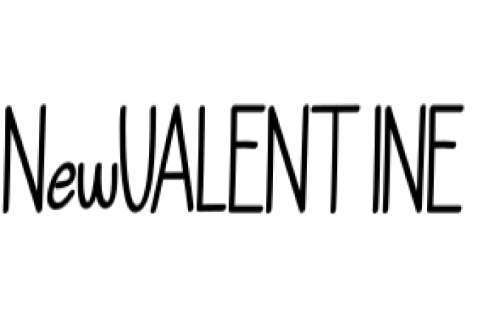 New Valentine Font Preview