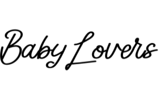 Baby Lovers Font Preview