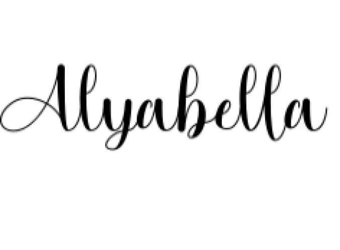 Alyabella Font Preview