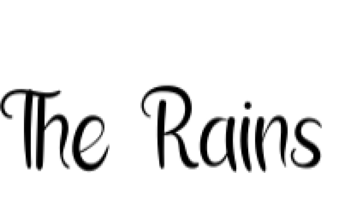 The Rains Font Preview