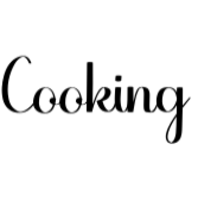 Cooking Font Preview