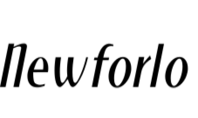 NewForum Light Italic Font Preview