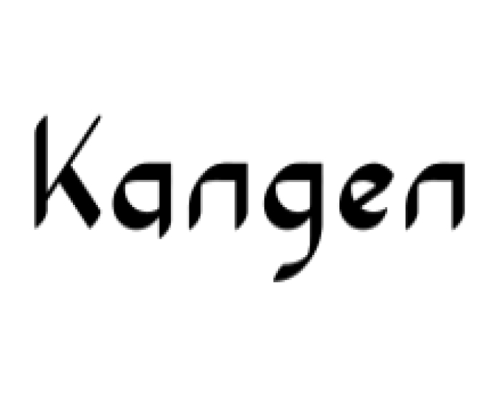 Kangen Font Preview