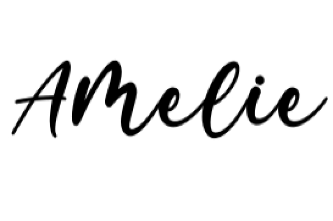 Amelie Font Preview