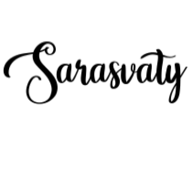 Sarasvaty Font Preview