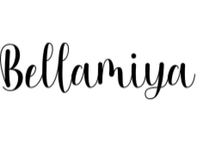Bellamiya Font Preview