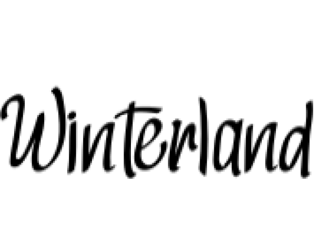 Winterland Font Preview