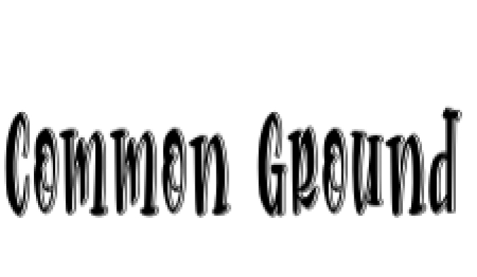 Common Gound Font Preview
