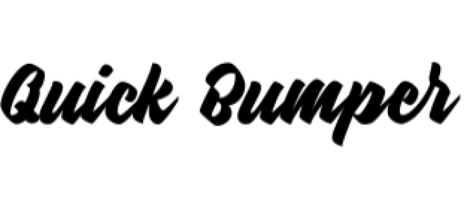 Quick Bumper Font Preview