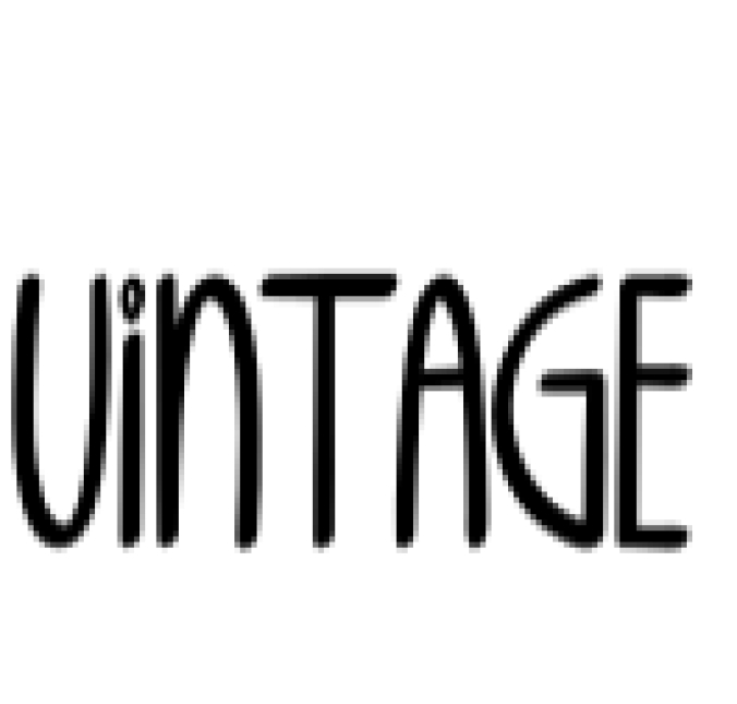 Vintage Font Preview