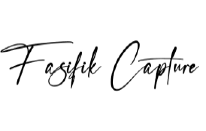 Fasifik Capture Font Preview