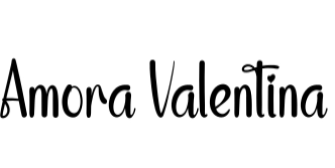 Amora Valentina Font Preview
