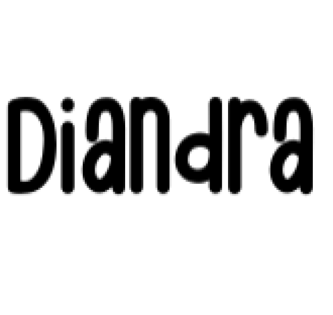Diandra Font Preview