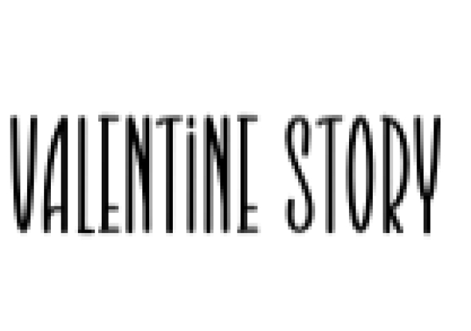 Valentine Story Font Preview