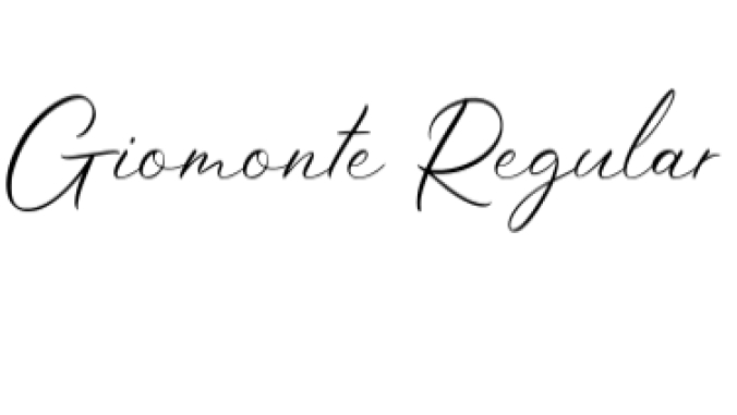 Giomonte Font Preview