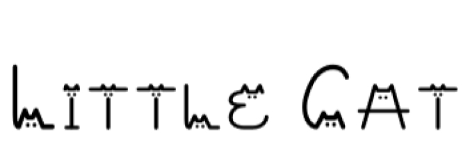 Little Cat Font Preview