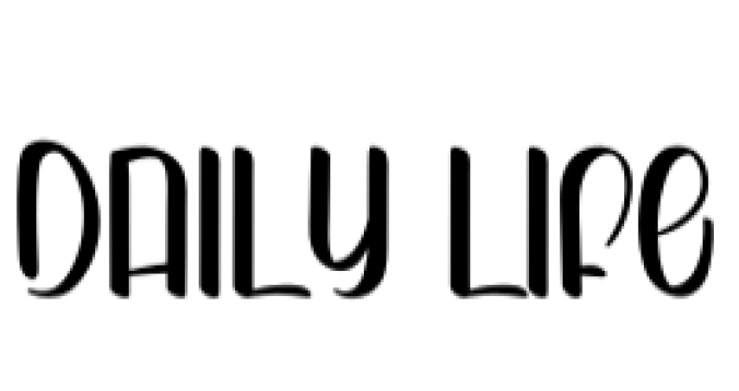 Daily Life Font Preview