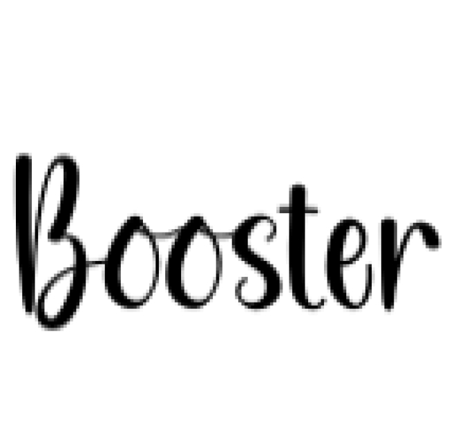 Booster Font Preview