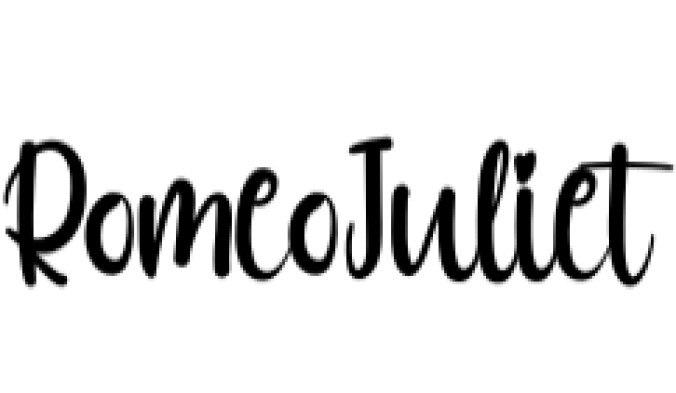 Romeo  Juliet Font Preview