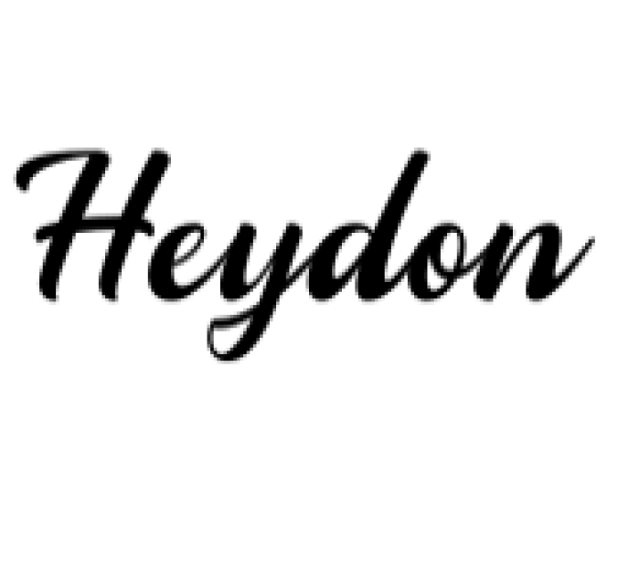 Heydon Font Preview