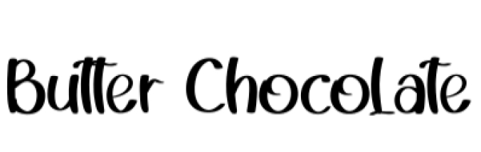 Butter Chocolate Font Preview